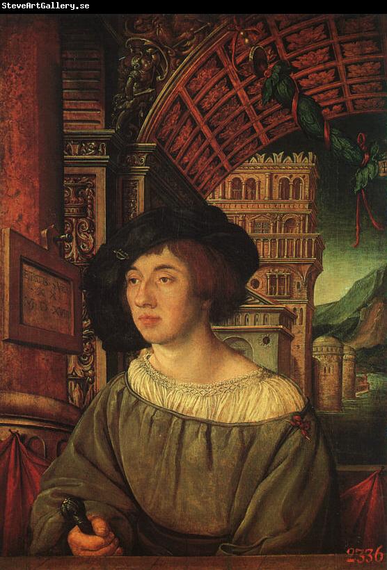 HOLBEIN, Ambrosius Portrait of a Young Man sf